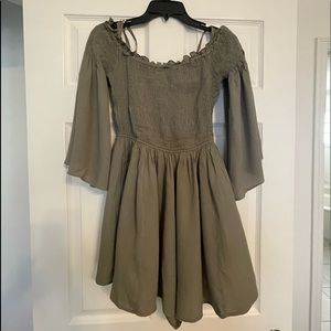 Lily Rain olive green romper. Size M